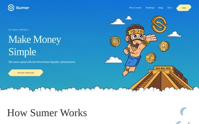 Website screenshot of Sumer.Money suUSD (2026-05-22)