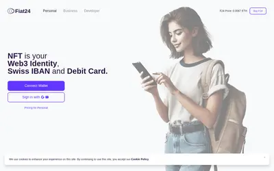 Website screenshot of Fiat24 CHF (2026-05-21)