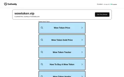 Website screenshot of WOW (2026-04-25)