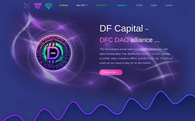 Website screenshot of DeFinder Capital (2026-05-20)