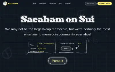 Website screenshot of Sacabam (2026-05-25)