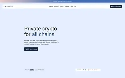 Website screenshot of Common (2026-05-20)