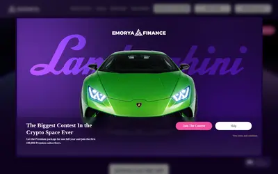 Website screenshot of Emorya Finance (2026-04-25)