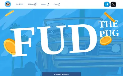 Website screenshot of Fud The Pug (2026-04-25)
