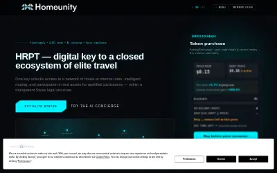 Website screenshot of Homeunity (2026-06-01)