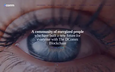 Website screenshot of DCOMM (2026-05-20)