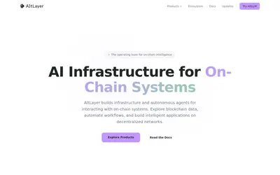 Website screenshot of AltLayer (2026-05-20)