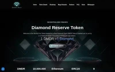 Website screenshot of Diamond Reserve (2026-05-25)