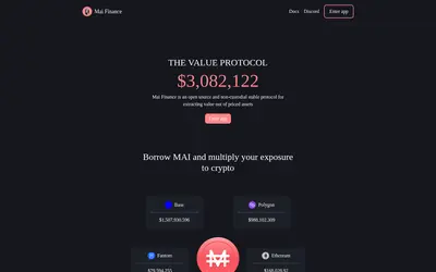 Website screenshot of MAI (Base) (2026-05-21)