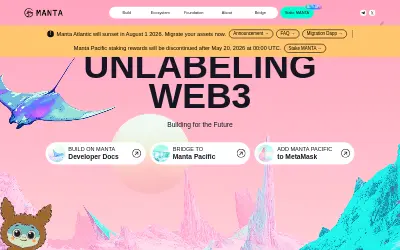 Website screenshot of Bridged USD Coin (Manta Pacific) (2026-06-01)