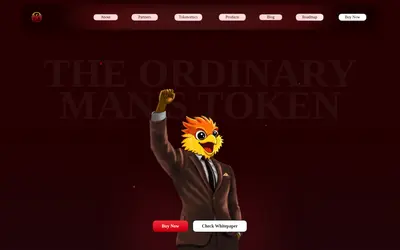 Website screenshot of Phoenix Token (2026-05-21)