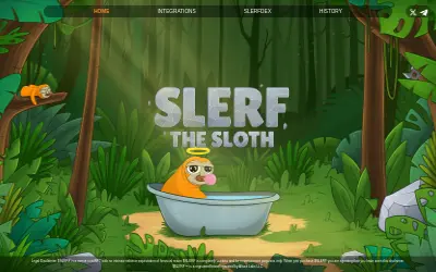 Website screenshot of Slerf (2026-06-01)