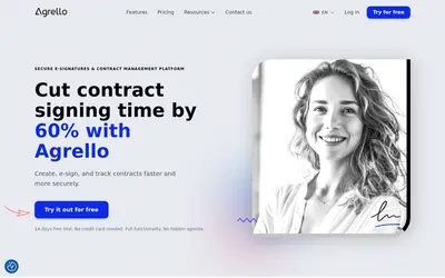 Website screenshot of Agrello (2026-05-22)