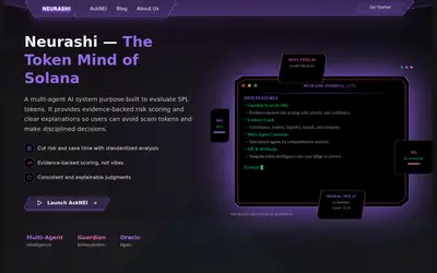 Website screenshot of Neurashi (2026-04-25)