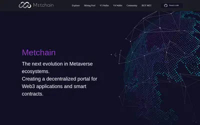 Website screenshot of Metchain (2026-05-20)