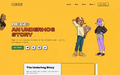 Website screenshot of Hege (2026-04-25)