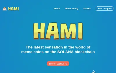 Website screenshot of HAMI (2026-06-01)