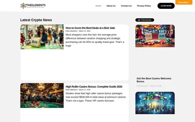 Website screenshot of Elements (2026-04-19)