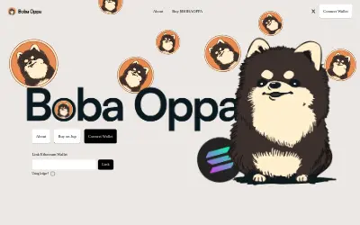 Website screenshot of Boba Oppa (2026-06-01)