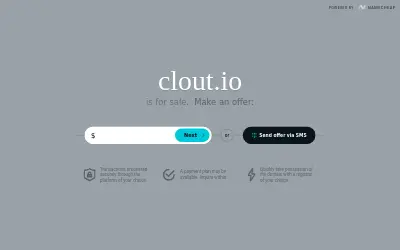 Website screenshot of Clout (2026-05-23)