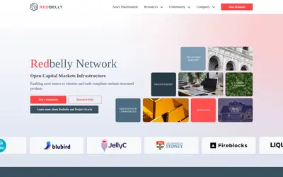 Website screenshot of Redbelly Network Token (2026-05-21)