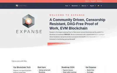 Website screenshot of Expanse (2026-06-04)