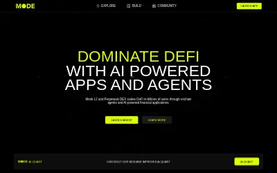 Website screenshot of Mode (2026-06-01)
