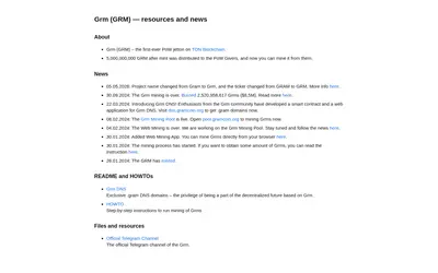 Website screenshot of Gram (2026-05-21)