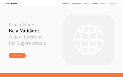 Website screenshot of OverProtocol (2026-04-20)