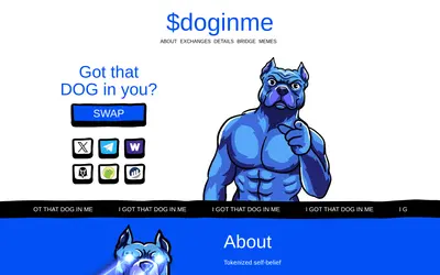 Website screenshot of doginme (2026-05-21)