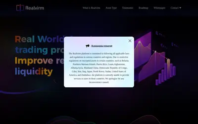 Website screenshot of Realvirm (2026-04-26)