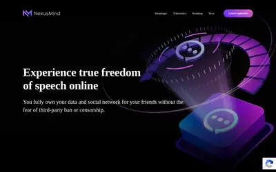 Website screenshot of Utility NexusMind (2026-05-20)