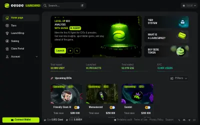 Website screenshot of Eesee (2026-06-01)