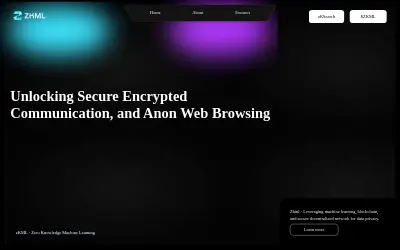 Website screenshot of zKML (2026-06-01)