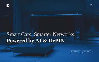Website screenshot of Dtec token (2026-04-25)