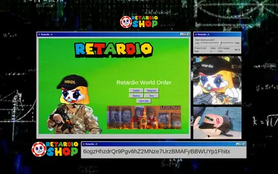 Website screenshot of RETARDIO (2026-05-19)