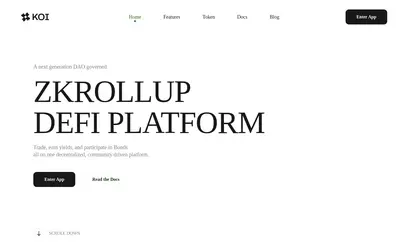 Website screenshot of Koi (2026-05-21)