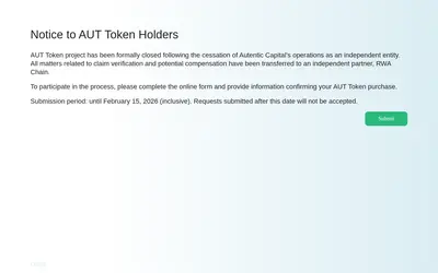 Website screenshot of Autentic (2026-05-20)