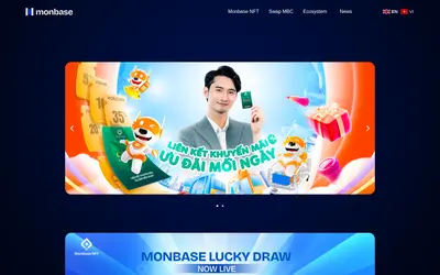 Website screenshot of MonbaseCoin (2026-05-21)