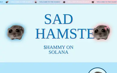 Website screenshot of SAD HAMSTER (2026-04-26)