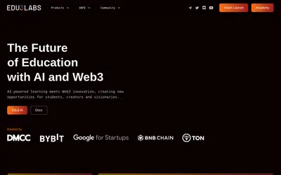 Website screenshot of Edu3Labs (2026-05-20)