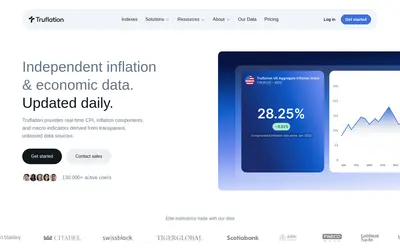 Website screenshot of Truflation (2026-05-20)