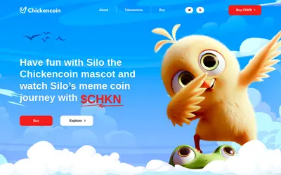 Website screenshot of Chickencoin (2026-05-20)