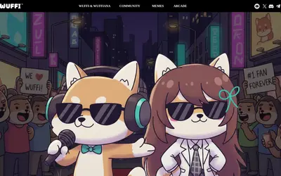 Website screenshot of WUFFI (2026-05-20)