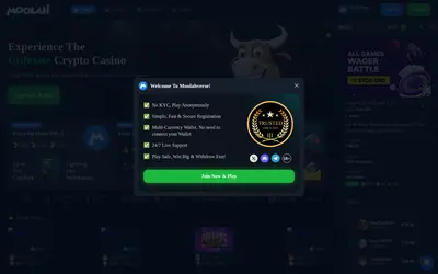 Website screenshot of Moolahverse (2026-05-21)