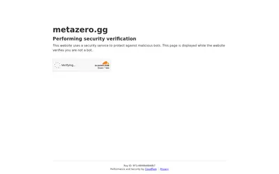 Website screenshot of MetaZero (2026-04-25)