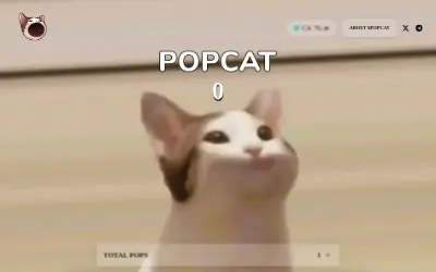 Website screenshot of Popcat (2026-06-01)