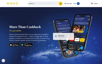 Website screenshot of Wexo (2026-04-25)
