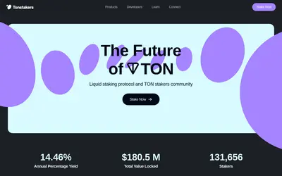 Website screenshot of Tonstakers (2026-05-22)