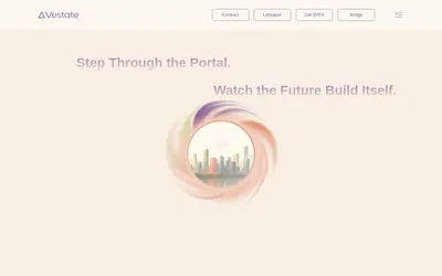 Website screenshot of Vestate (2026-04-25)